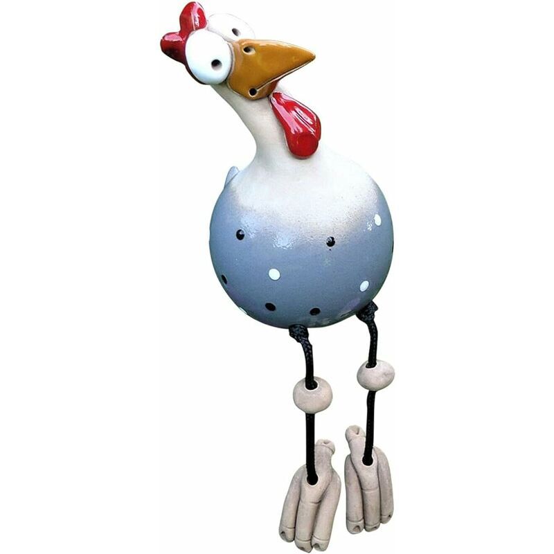 Poule décorative de jardin. Statues de jardin amusantes Décoration de jardin féerique d'extérieur. Décoration de jardin amusante en résine en forme