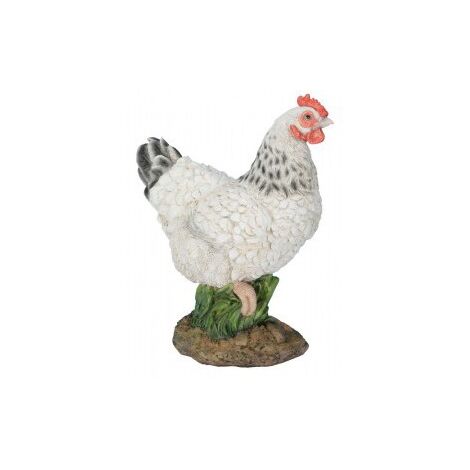 POULE NAINE BLANCHE 27CM