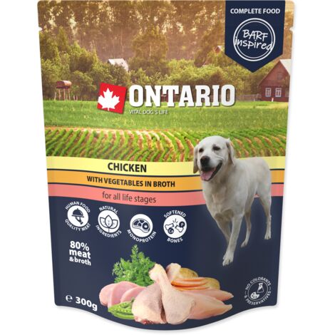 Poulet de l'Ontario aux légumes en bouillon 300 g