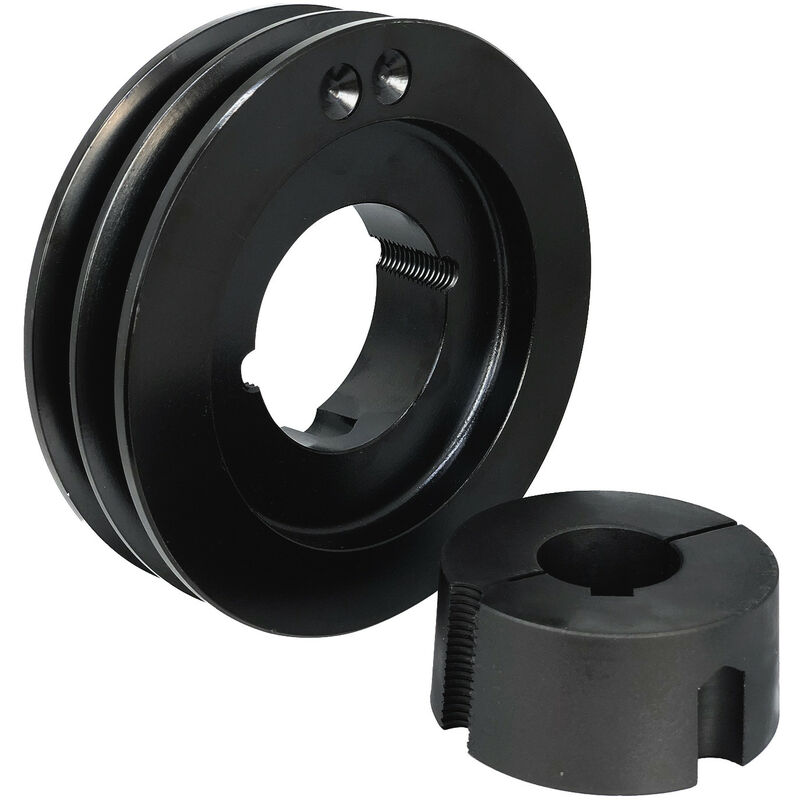 Chiaravalli - Poulie Spa 2 Gorges Dp 125mm Arbre 14mm Moyeu 1610