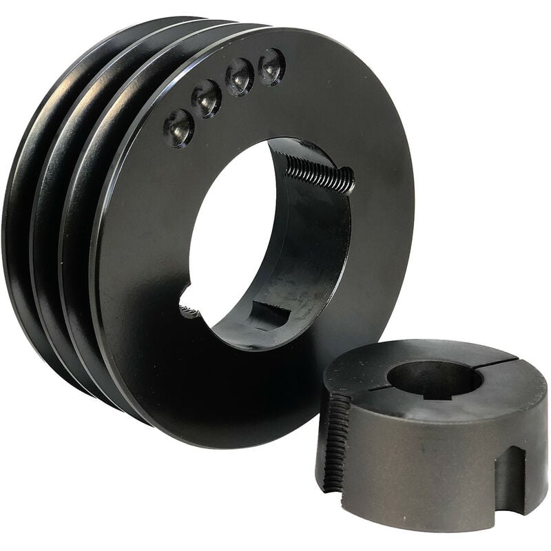 Poulie Spa 3 Gorges Dp 100mm Arbre 38mm Moyeu 1610