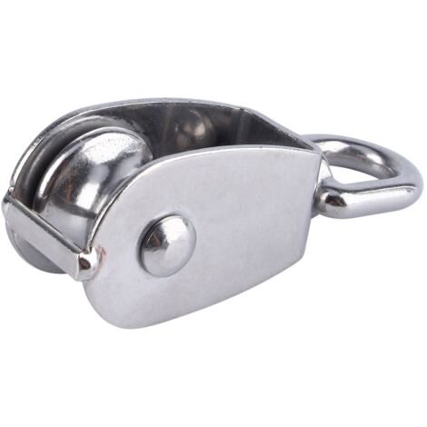 Poulie à Roue Simple en Acier Inoxydable 304, Bloc de Poulie Pivotante M25 pour Levage de Corde
