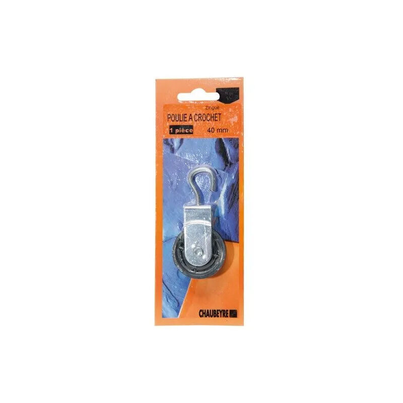 

Polea de gancho de nylon de 40 mm, para cuerda de 6 mm