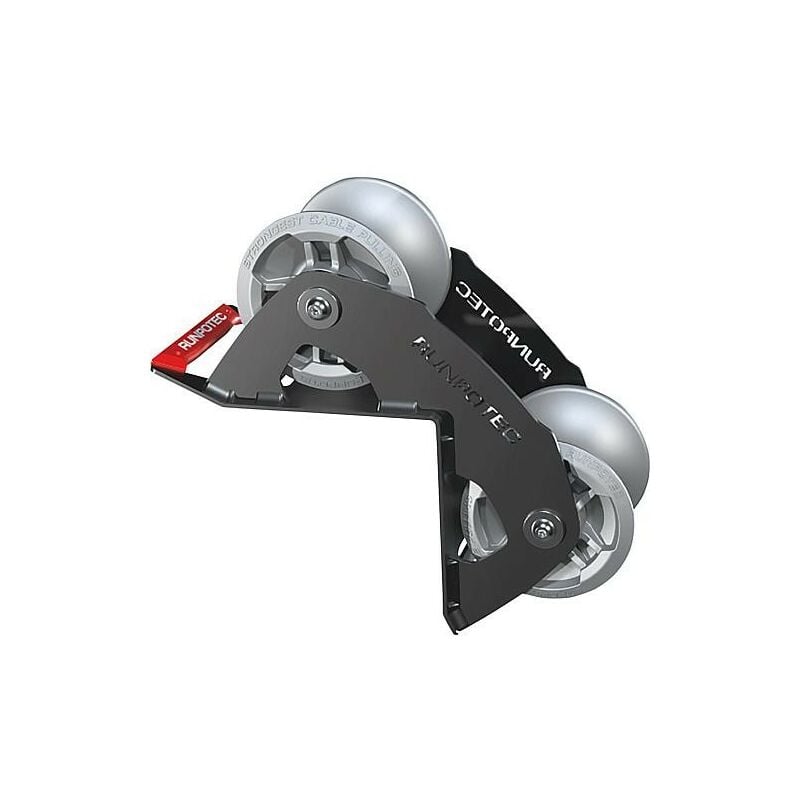 Runpotec - Poulie de cable 2 chainons, 90°, 2,86 kg cable ø: 100 mm