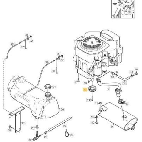 POULIE DE COURROIE MOTEUR STIGA ORIGINALE - 1134-5866-01