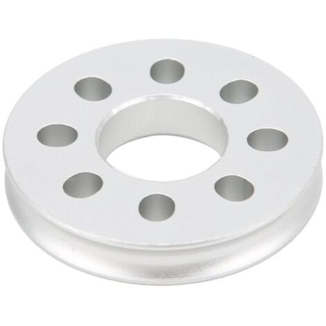 Poulie de courroie ronde en alliage d'aluminium, fixation par bride, 14mm d'ouverture, roue d'entraînement PD 32mm, fonctionnement silencieux.