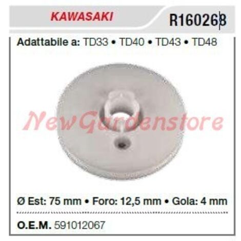 Poulie de démarrage KAWASAKI débroussailleuse TD33 40 43 48 R160268