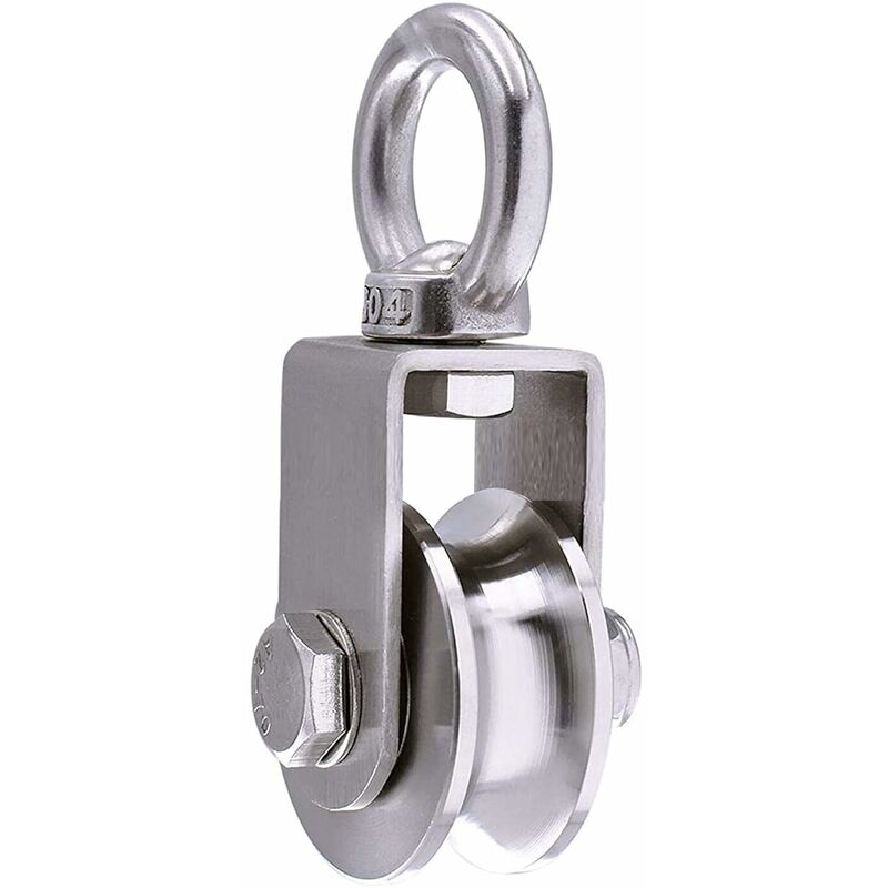 Yzmrbdqc - Poulie Levage 500kg - 2 Roulements - 48mm - Inox 304 - Usage avec Câbles