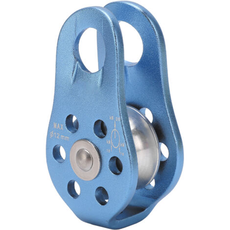 Poulie de levage robuste 20KN pour travaux en hauteur, escalade et rappel - Bloc à poulie simple fixe
