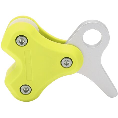 Poulie de Plongée en Aluminium Allié - Rouleau de Sécurité à Corde Acier - Équipement de Plongée Libre Jaune