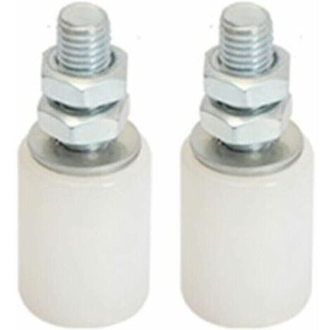 Poulie de Porte Coulissante,Roulettes Pivotantes,,Roue en Nylon Résistant à La Corrosion,Roue en Nylon Lourd,Rouleau de Porte de Grange 2Pcs