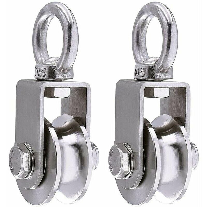 Poulie de poulie pour cordes en acier inoxydable 304, charge maximale 500kg