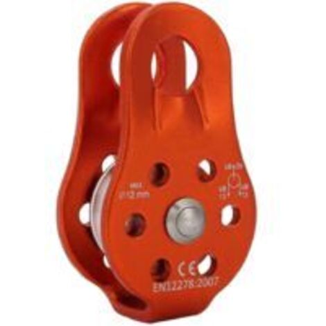 Poulie De Renvoi 26 KN - Fix Pulley Palan - pour des Cordes Textils D´Un Diamètre D´au Plus 12 mm