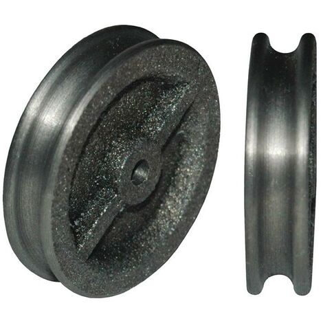 Poulie de renvoi 470 diamètre 40mm rainure 6mm fonte grise tournée et alésée gorges étroites palier lisse