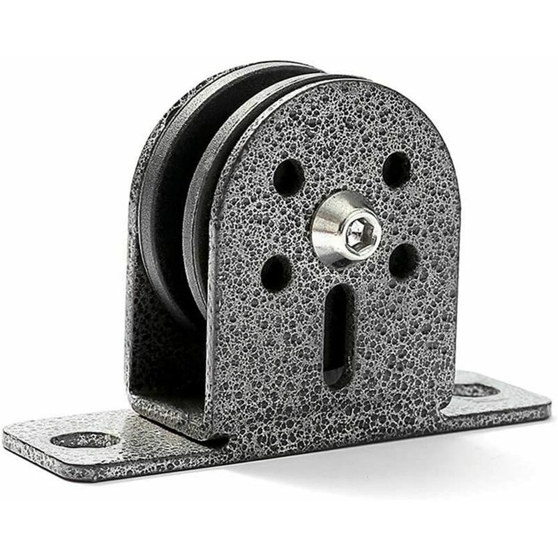 Poulie à poulie en acier inoxydable, bloc de poulie simple ultra silencieux (1 paquet)