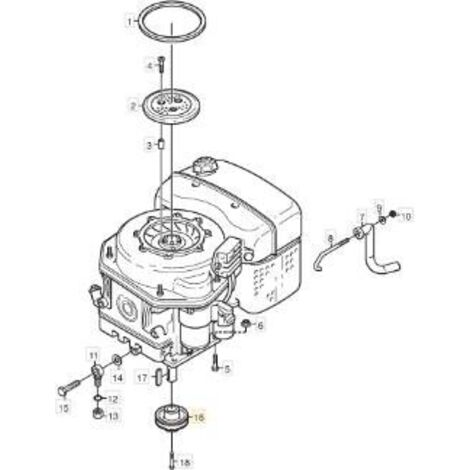 POULIE DIESEL ORIGINALE STIGA PRO - 1134-3664-02