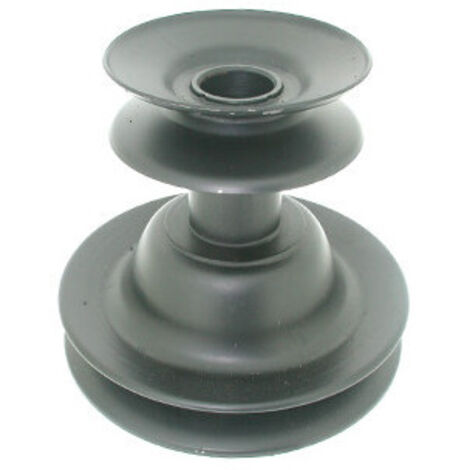 Poulie double adaptable pour moteur thermique MTD – Ø 90,5/140 mm – Diamètre intérieur 25,4 mm – Hauteur 123 mm - 756-0982b