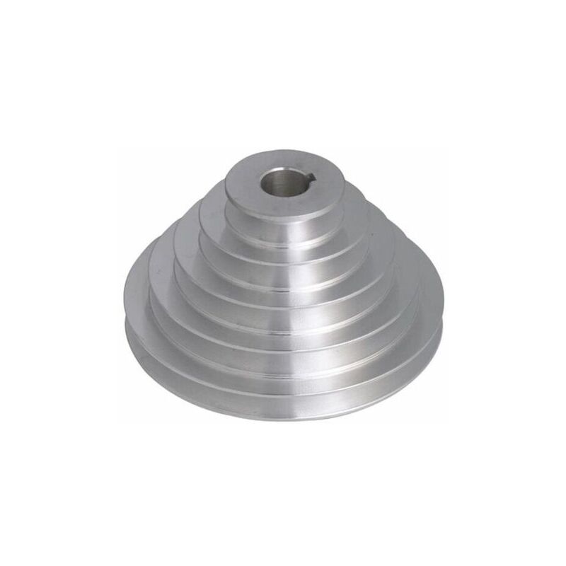 Poulie en aluminium à 5 plis - 19 mm id, 54-150 mm od pour courroies de distribution à courroie trapézoïdale de type a a