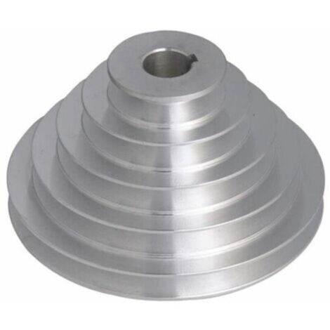 Poulie en aluminium à 5 plis - 19 mm ID, 54-150 mm OD pour courroies de distribution à courroie trapézoïdale de type A A