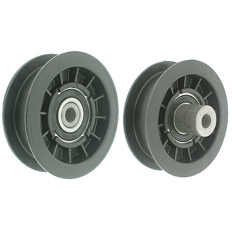 poulie  en résine adaptable à gorge plate sur roulement à moyeu déporté pour stiga. remplace origine: 1134-3043-01, 1134-9090-01