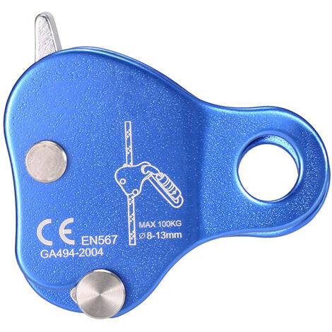 Poulie Escalade Ascenseur en Alliage d'aluminium de magnésium pour Corde 8-13mm 100KG