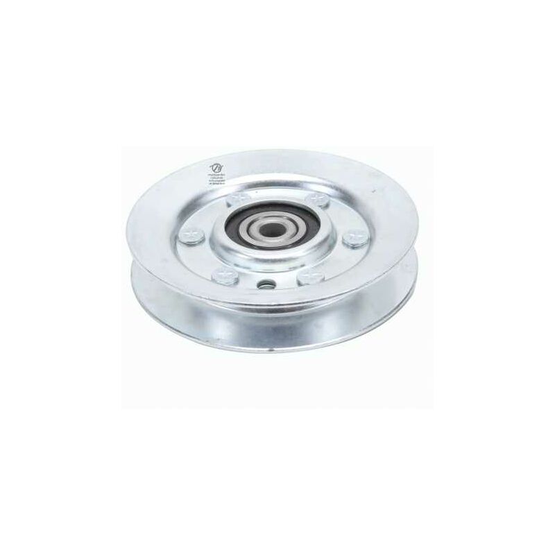 Poulie gorge en v avec roulement renforcée. ø 102 mm. Largeur 20,5 mm