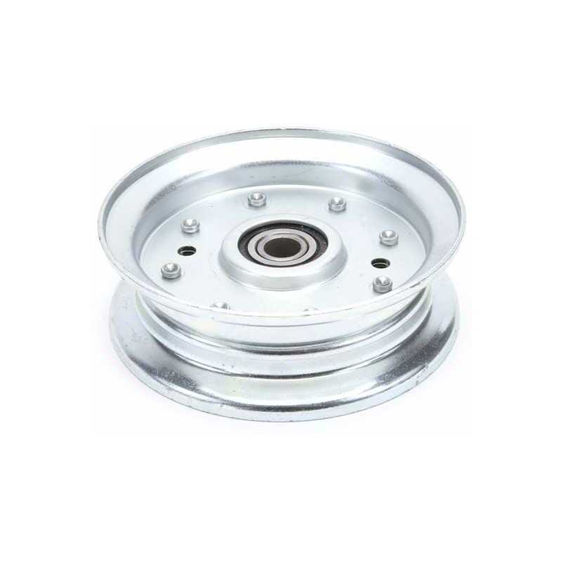 Poulie gorge plate acier avec roulement renforcé. ø 101 mm. Diamètre rebord 120 mm