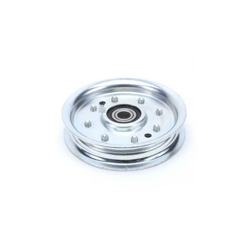 Poulie gorge plate acier avec roulement renforcé. ø 102 mm. Diamètre rebord 117 mm