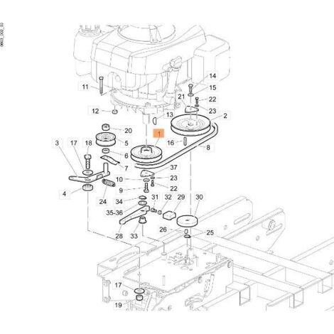 POULIE MOTEUR D'ORIGINE EMAK F1430028AR