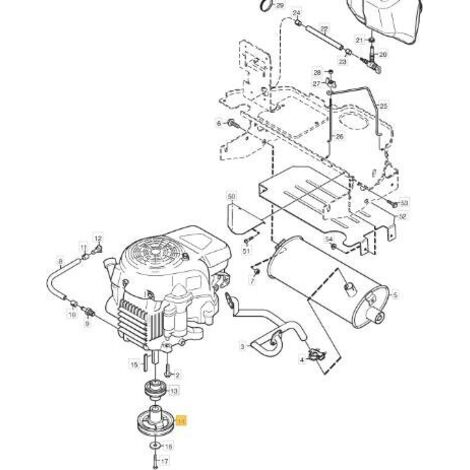 POULIE MOTEUR STIGA ORIGINALE - 1134-4999-01