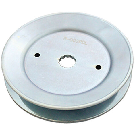 Poulie palier pour lame tracteur tondeuse – Compatible modèles AYP, Husqvarna – Diamètre 116mm, hauteur 22.2mm, axe dentelé 12 dents - 532173434