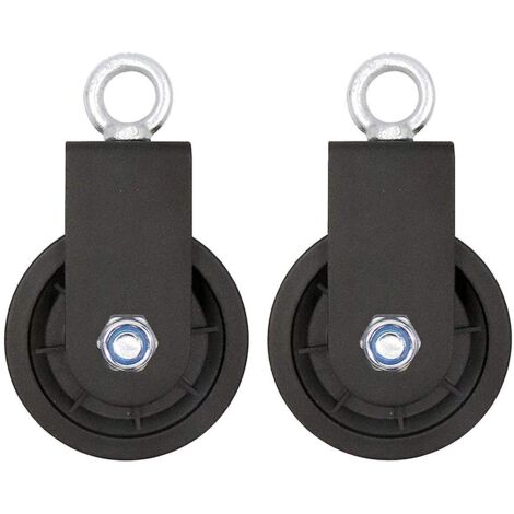 Poulie pivotante avec support en U pour levage de câble
