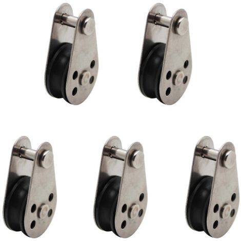 Poulie pivotante, poulie métallique fixe, système de levage, câble de levage suspendu, roue de levage