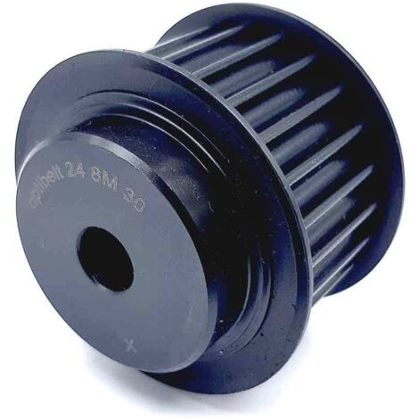 Poulie pour courroie crantée en Acier 24 dents , pas de 8mm, alésage 30mm ( Prix pour 1 )