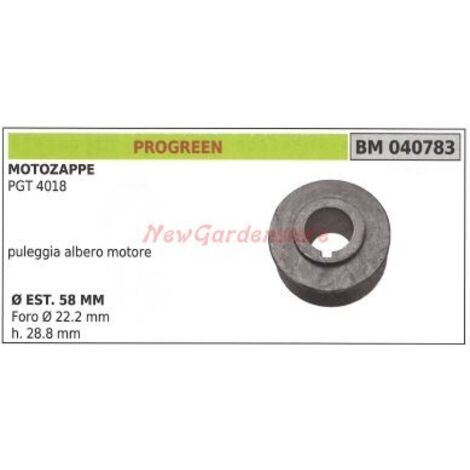 Poulie pour motoculteur PGT 4018 PROGREEN 040783