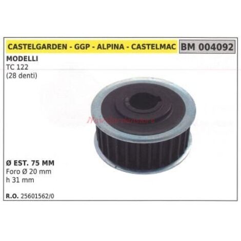 Poulie pour tondeuse TC 122 28 dents ALPINA 004092