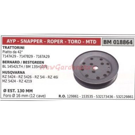 Poulie pour tracteur de pelouse 42' plat AYP 018864