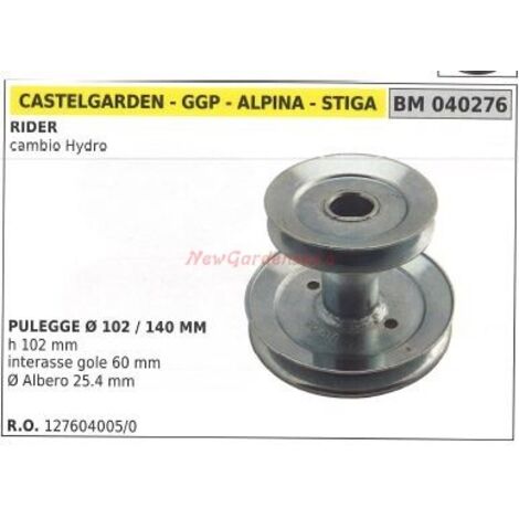 Poulie pour tracteur de pelouse tondeuse rider gearbox hydro GGP 040276