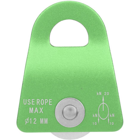 Poulie simple à plaque latérale pour équipement d'escalade et de transport en montagne
