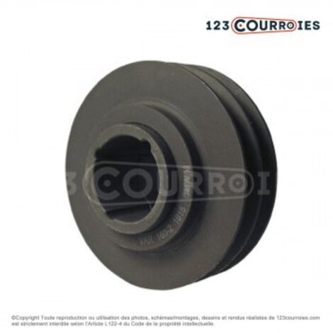 Poulie trapézoïdale diamétre variable PVAR120/Z/2MA