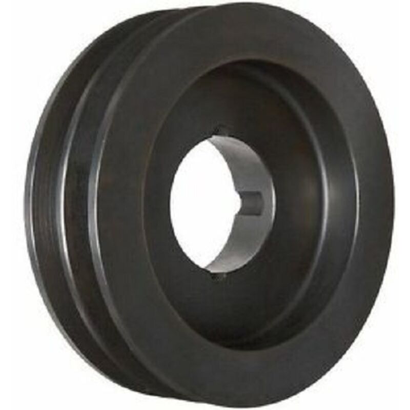 Poulie courroie trapezoidale en Fonte 2 dents , alésage 38mm ( Prix pour 1 )