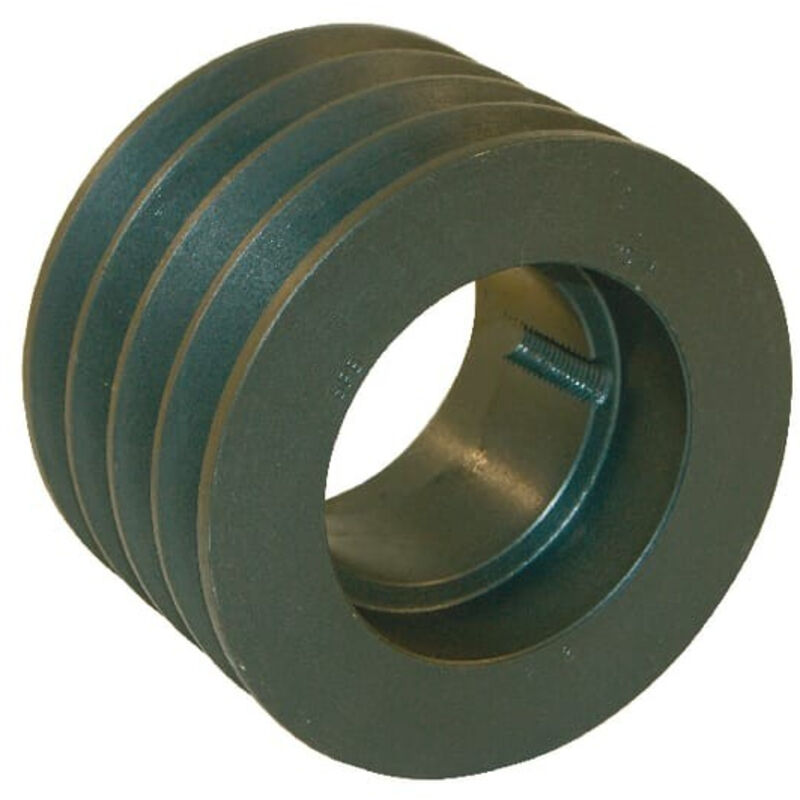 Poulie courroie trapezoidale en Fonte 4 dents , alésage 48mm ( Prix pour 1 )