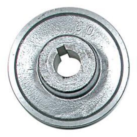 Poulies en aluminium. Axe 24 mm Poulie 80 mm