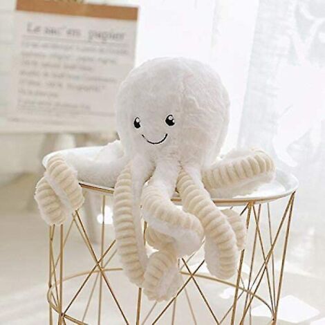 Poulpe en peluche, animal marin mignon, jouets en peluche, simulation, oreiller en peluche douce, jouets, Cottonwhite