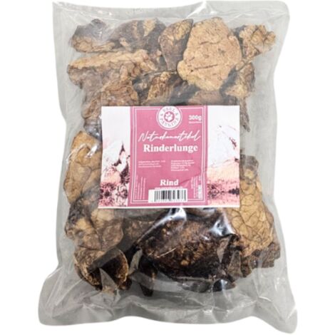 Poumons de bœuf séchés à l'air libre 300 g  Friandises faciles à digérer pour chiens adultes et chiots  Source de collagène et de vitamines B  Paul & Paulina