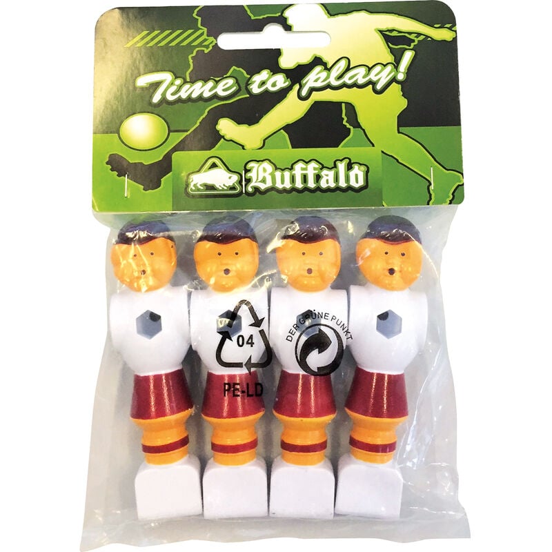 buffalo - table football pop 16 mm rouge/blanc 4 pièces