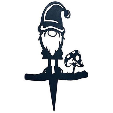 Poupée Gnome Métal Fer Sans Visage Statue Art Silhouette Décoration Jardin Maison Style 1