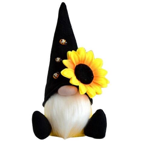 Poupée Gnome Tomte Nisse suédois Abeille Tournesol Pâques Printemps, décoration ferme cuisine maison fée elfe jardin, accessoire artisanal B
