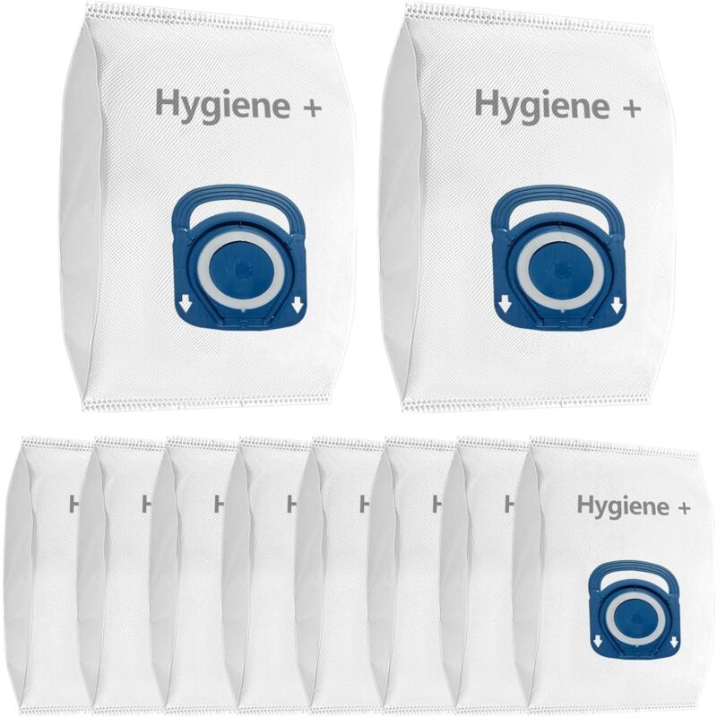 10 Remplacement Sac pour Aspirateur Rowenta Silence Force Hygiène Silence Force Effitech Compact Power xxl ZR200520 ZR200720 ZR200920