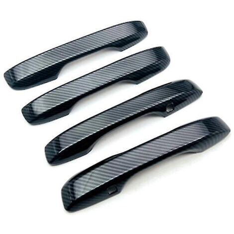 Pour 23 nouvelles poignées de porte de voiture -v, garniture de poignée, cuvette de porte, autocollant modifié en fibre de carbone anti-rayures--
